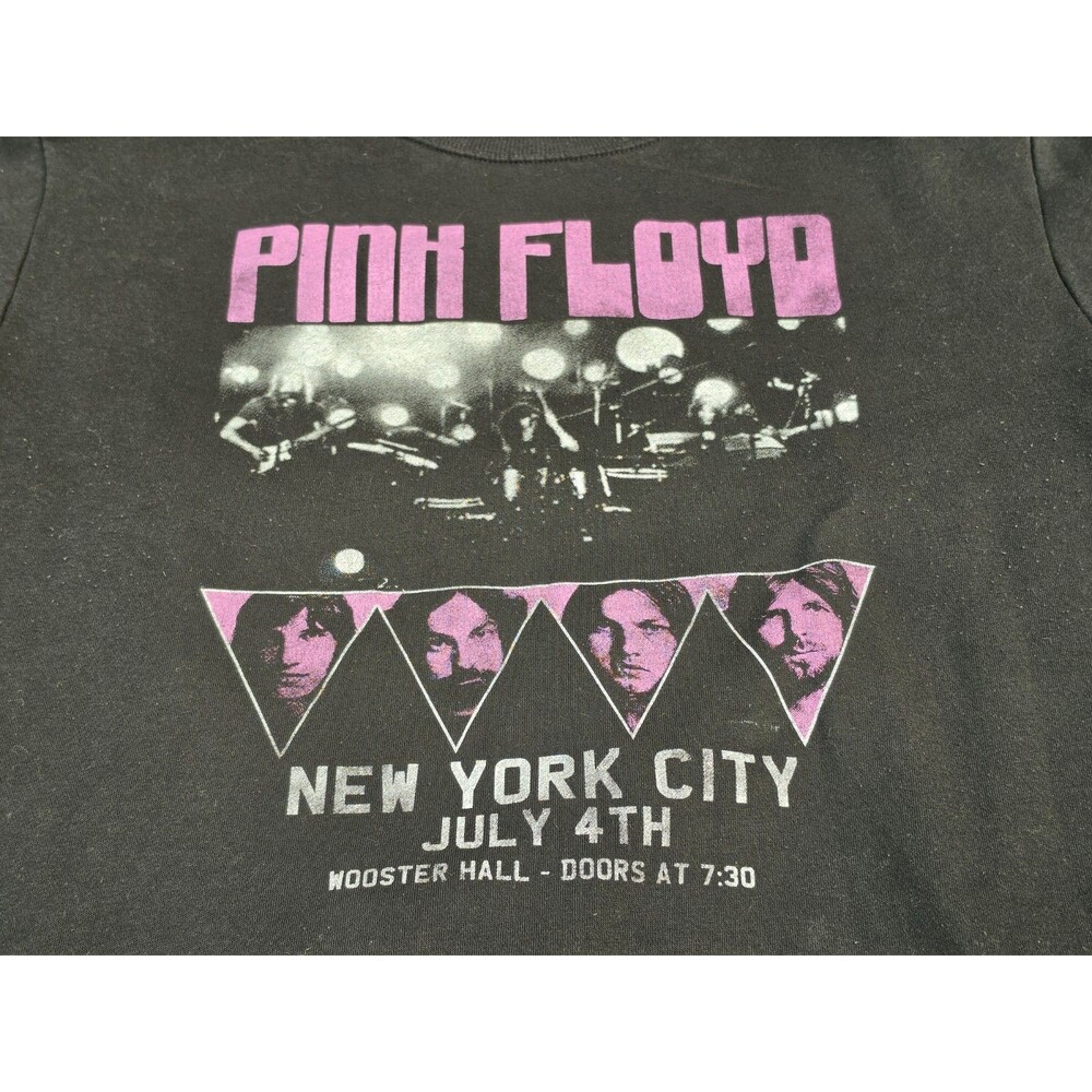 Vinyl Icons Pink Floyd New York City July 4th Black Unisex Sweatshirt M *Pilling